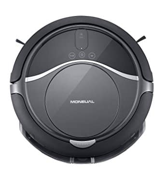 Cette image montre un robot aspirateur-laveur, qui est composé d'une coque en métal brillant et argenté. Il possède des roues souples qui lui permettent de se déplacer facilement et de naviguer autour des obstacles. Sa tête comporte plusieurs capteurs, ainsi qu'un bras articulé pour saisir les objets ou les nettoyer. Les brosses rotatives intégrées à sa base peuvent aspirer la poussière et le sol. Un système de navigation intelligent lui permet de localiser efficacement les zones à nettoyer, tandis que son puissant moteur électrique garantit une performance optimale.