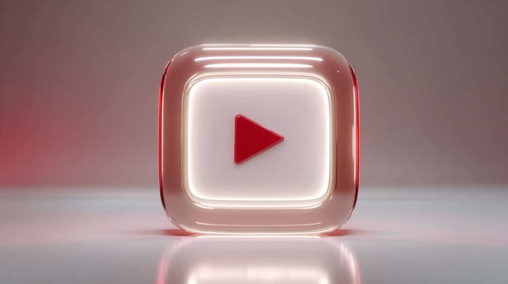 logo stylisé de chaîne youtube pour un service de transfert